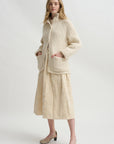 Ghosty Jacquard Skirt, Natural