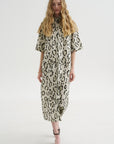 Dababa - Shirt Dress, Smoke Panthera