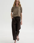 Pagira - Cropped Trouser, Chocolate