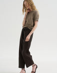 Pagira - Cropped Trouser, Chocolate