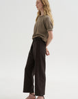 Pagira - Cropped Trouser, Chocolate