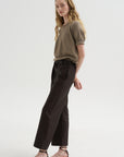 Pagira - Cropped Trouser, Chocolate