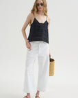 Pullosa - Denim Pants, Optical White