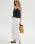 Pullosa - Denim Pants, Optical White