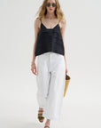 Pullosa - Denim Pants, Optical White