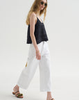 Pullosa - Denim Pants, Optical White