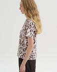Taldia - Cotton T-Shirt, Blush Panthera