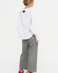 Kaya - Tucked Hem Top, Ice Grey