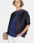 Nataly - Balloon Jacket, Navy