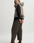 Orah Hoody Cropped Vest, Mink