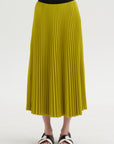 Nessa - Accordion Pleated Skirt, Atomic Yellow