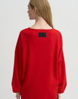 Ophelia Boatneck Top, Scarlet