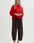 Ophelia Boatneck Top, Scarlet