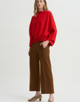 Galaxy Semi-Wide Trousers, Caramel