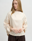 Ophelia Boat Neck Top, Vanilla