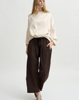 Ophelia Boat Neck Top, Vanilla