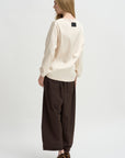 Ophelia Boat Neck Top, Vanilla
