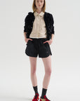 Rosette Cardigan, Black