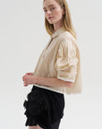 Rosette Cardigan, Black