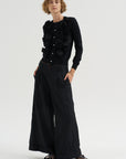 Wide-Leg Pants, Black