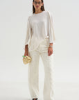 Drape Top, Off White