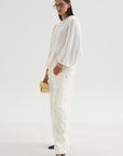 Drape Top, Off White