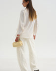 Drape Top, Off White