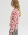 Ruffle Blouse, Pink