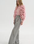 Ruffle Blouse, Pink