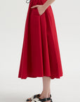Technical Skirt, Red
