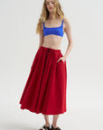 Technical Skirt, Red