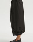 Tailored Embellished Skirt, Black