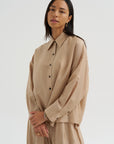 Oversized Shirt, Beige