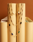 Deco Tubitos Necklace, Yellow Gold