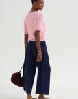 Greta Fine Cotton Stretch Top, Cameo