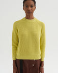 Chelsea - Solid Cotton Sweater, Citron