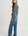 Gathered Waist Wrap Top, Petrol