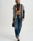 Still Life Silk Top, Black