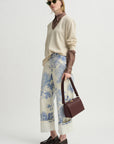 Bias Cut Fitted Shirt, Stone