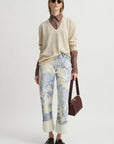 Bias Cut Fitted Shirt, Stone