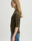 Short Sleeve Raglan Sweater, Forest