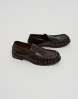 Ruched Loafer, Olive