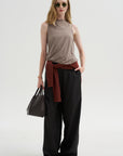 Stripe Pants, Dark Brown