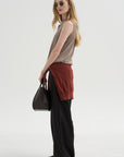 Stripe Pants, Dark Brown
