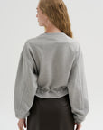 Long Sleeve Sweatshirt, Grey Melange