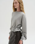 Long Sleeve Sweatshirt, Grey Melange
