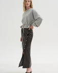 Long Sleeve Sweatshirt, Grey Melange