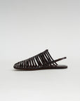 Braided Sandal, Dark Brown
