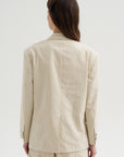 Embroidered Blazer, Ecru