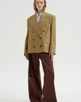 Double-Breasted Jacket, Camel